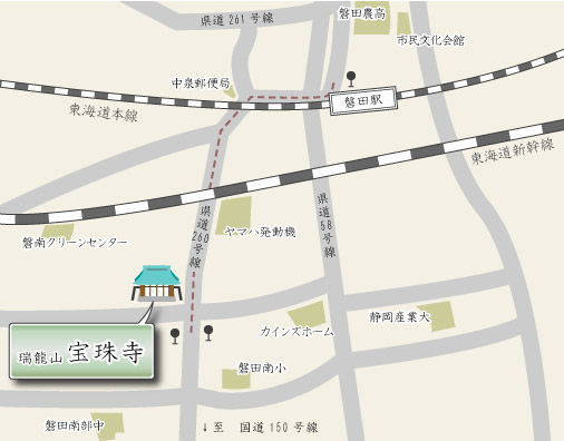 宝珠寺 近隣地図1